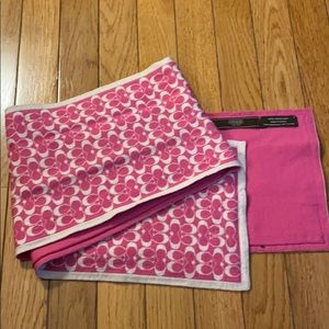 Authentic Pink 100% Merino Wool Coach Scarf